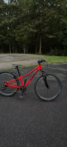 Red black mountain bike - mountain,
